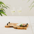 Olive Wood Rustic Serving Tray