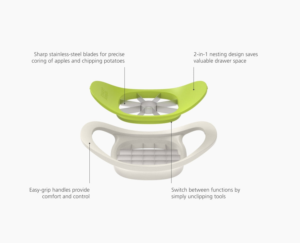 Nest™ Press 2-in-1 Fruit & Vegetable Cutter