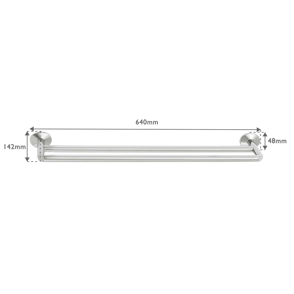 Robert Welch Oblique Towel Rail Double