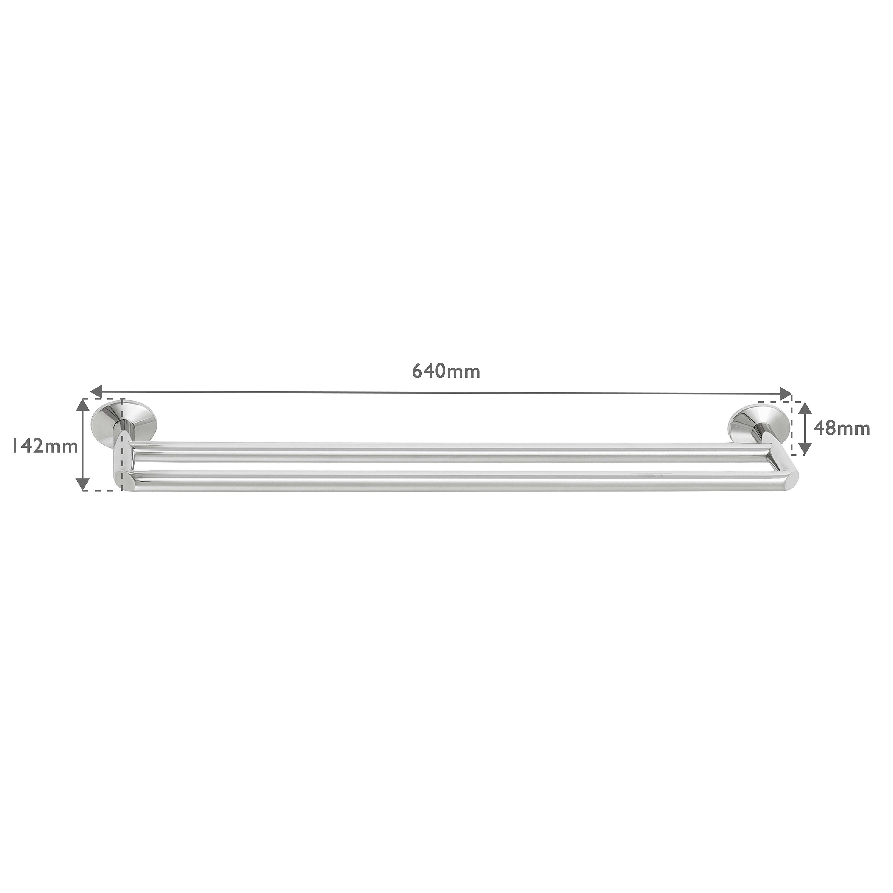 Robert Welch Oblique Towel Rail Double