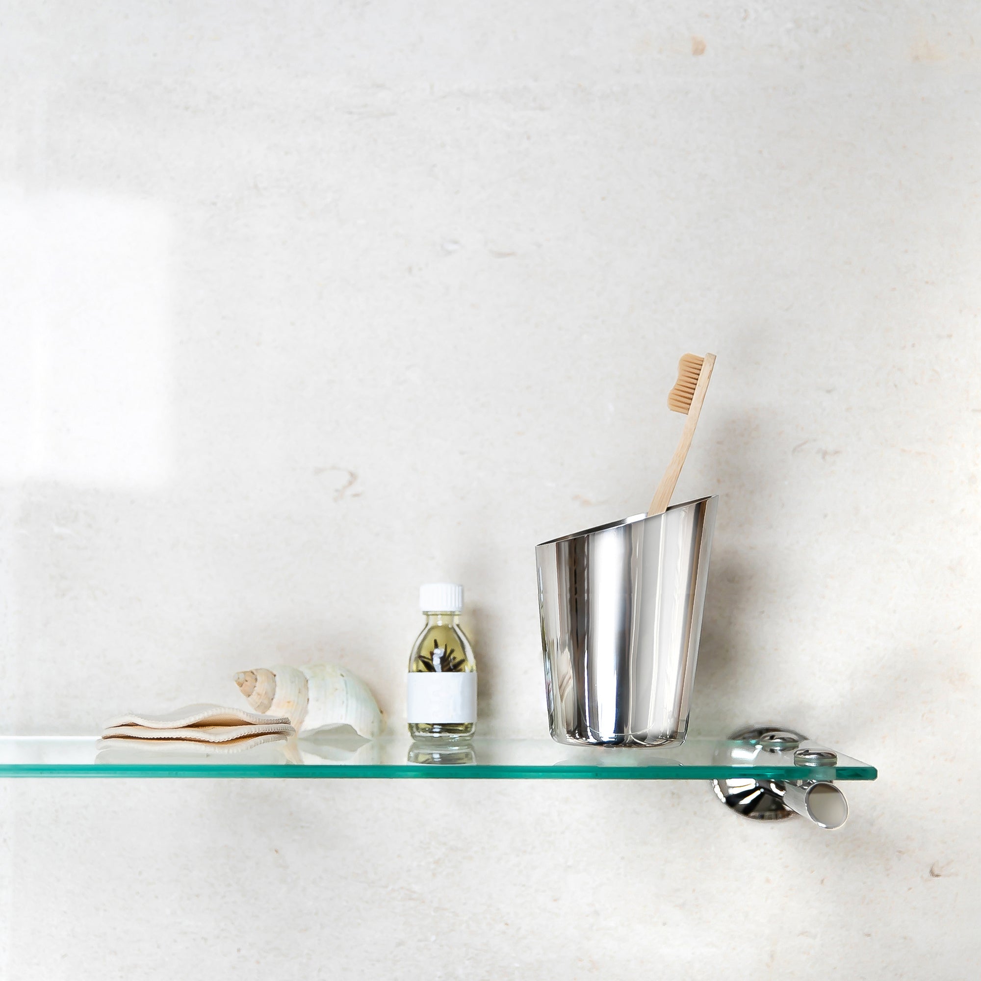 Robert Welch Oblique Glass Bathroom Shelf