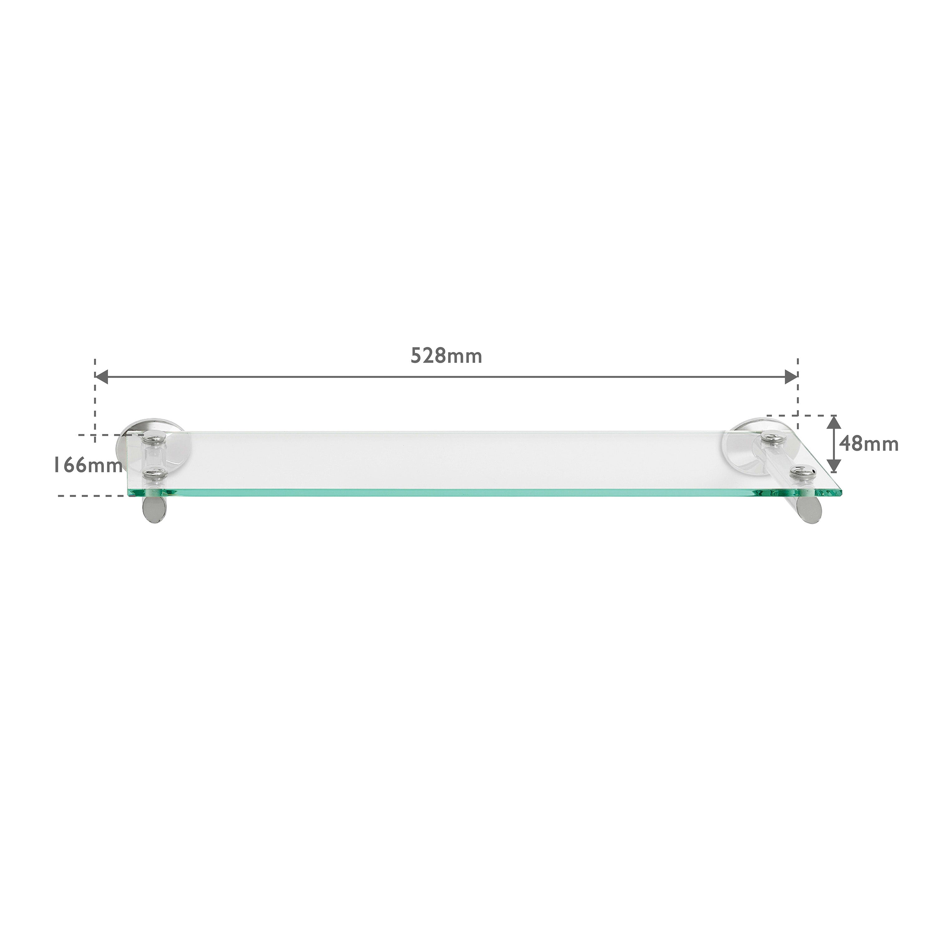 Robert Welch Oblique Glass Bathroom Shelf