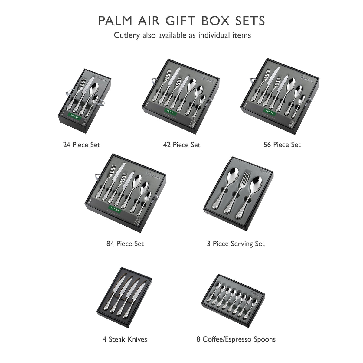 Palm Air Bright Serving Set, 3 Piece