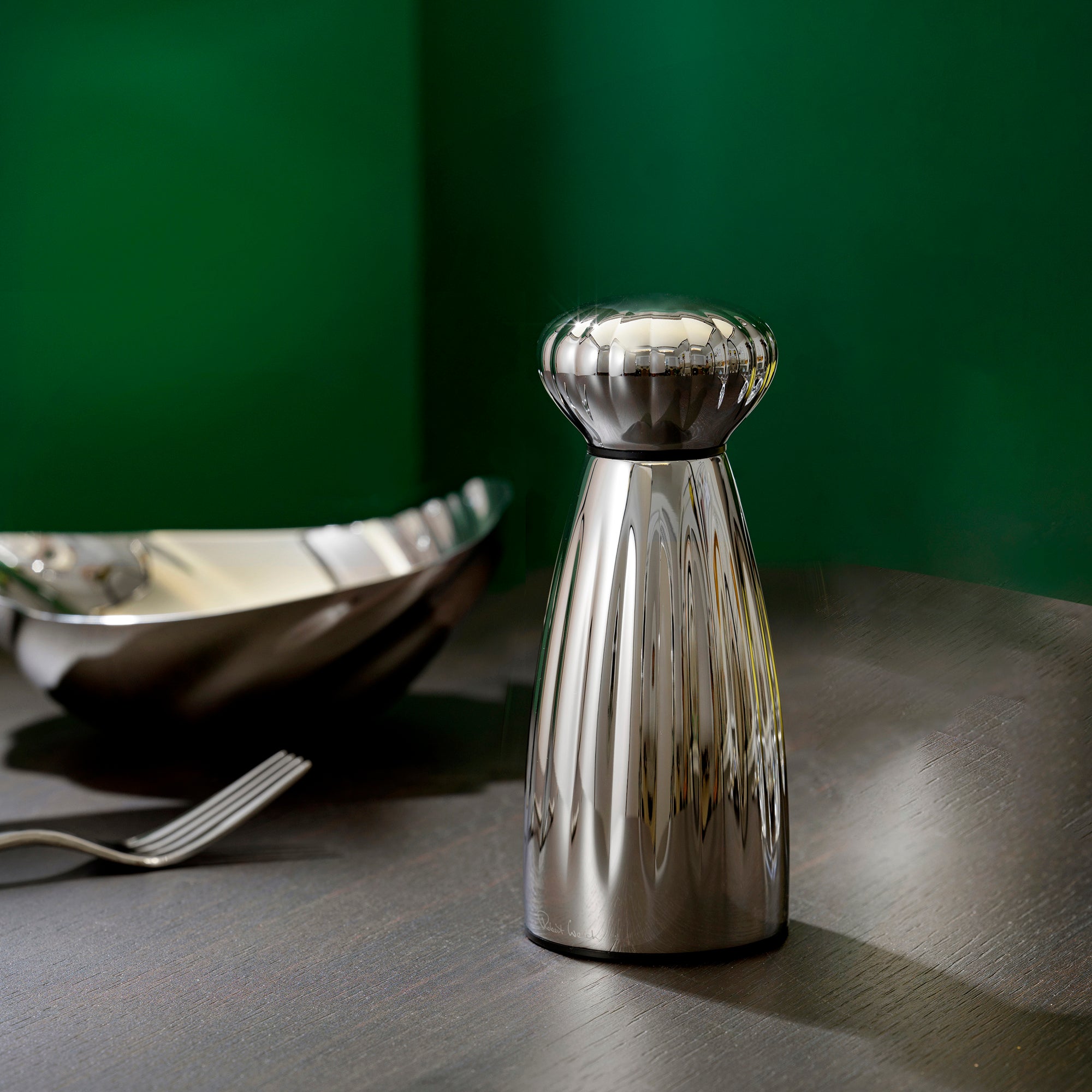 Palm Bright Stainless Steel Small Black Pepper Mill