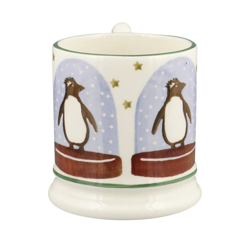 Emma Bridgewater Penguin Snow Globe Half Pint Mug