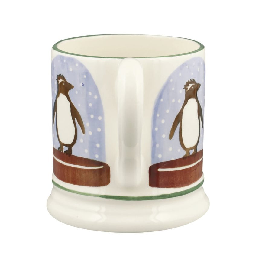 Emma Bridgewater Penguin Snow Globe Half Pint Mug