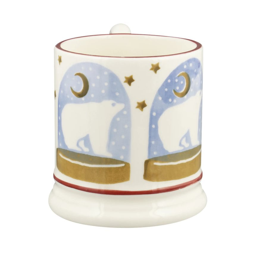 Emma Bridgewater Polar Bear Snow Globe Half Pint Mug