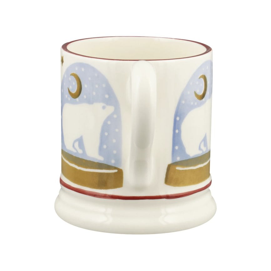 Emma Bridgewater Polar Bear Snow Globe Half Pint Mug