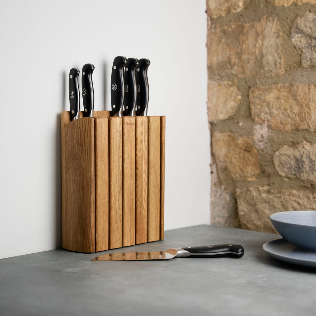 Professional Book Oak Knife Block Set, 7 Piece