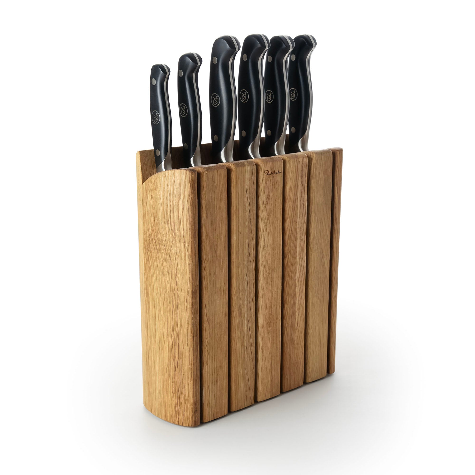 Professional Book Oak Knife Block Set, 7 Piece