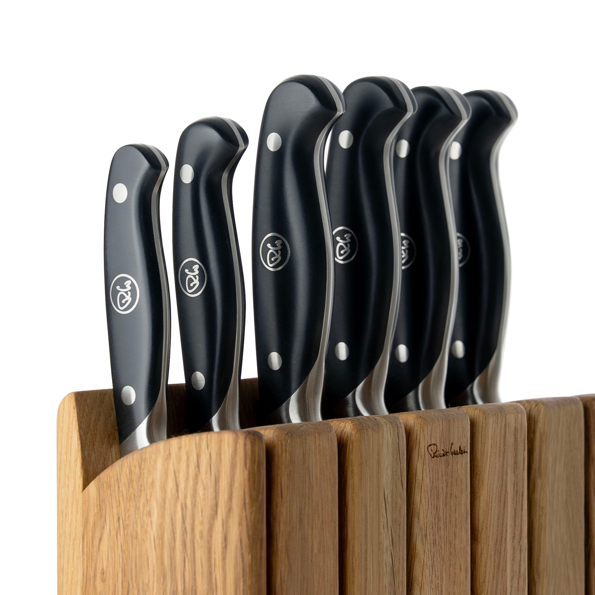Professional Book Oak Knife Block Set, 7 Piece