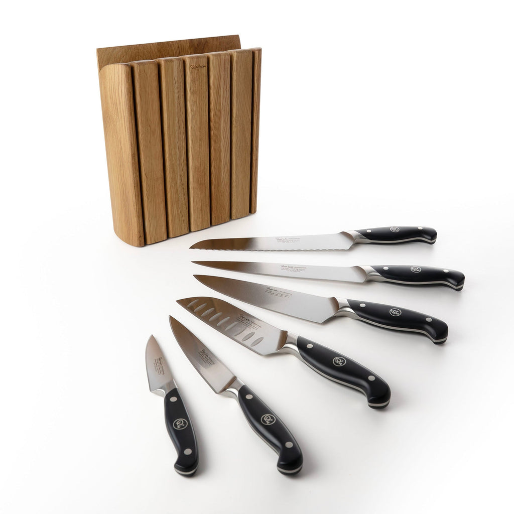 Professional Book Oak Knife Block Set, 7 Piece