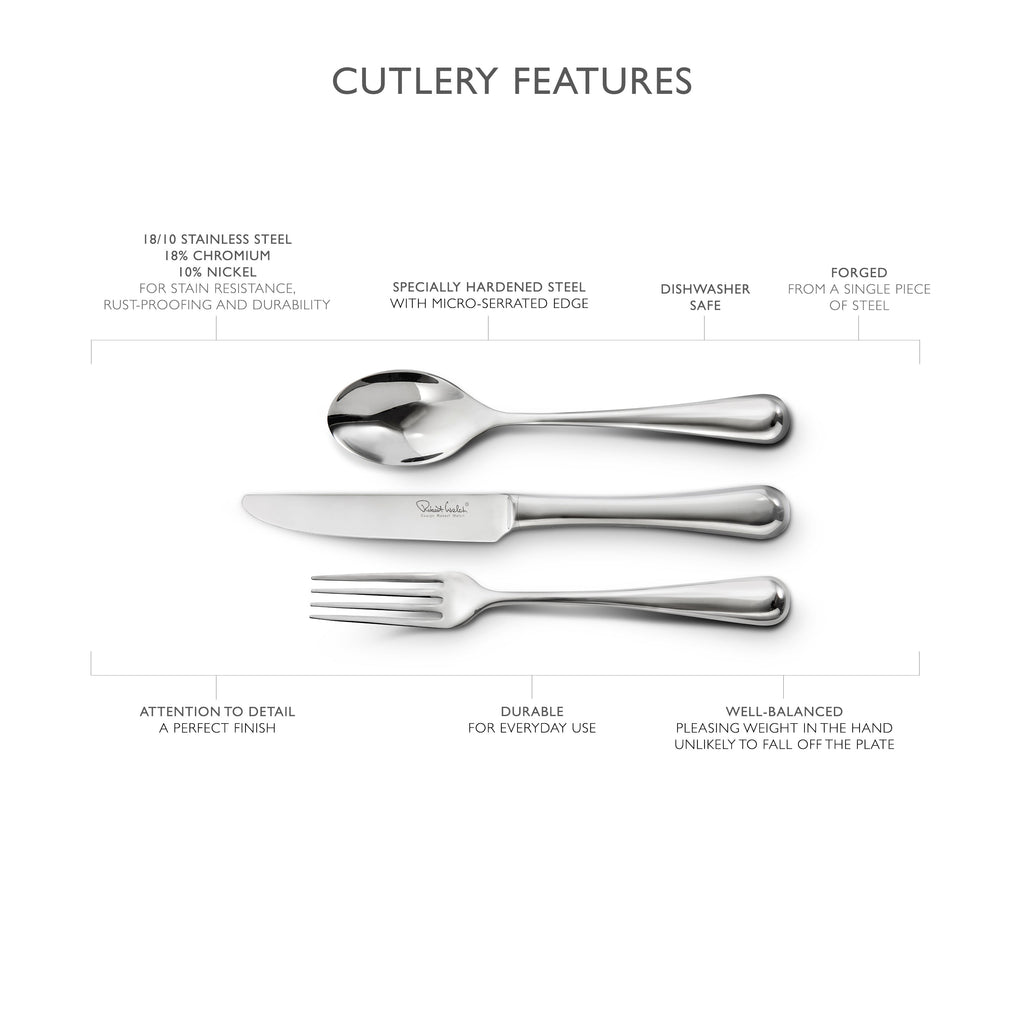 Radford Air Bright Cutlery Set, 84 Piece for 12 People