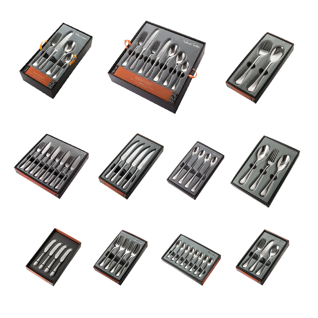 Radford Bright Cutlery Canteen Set, 60 Piece for 8 People