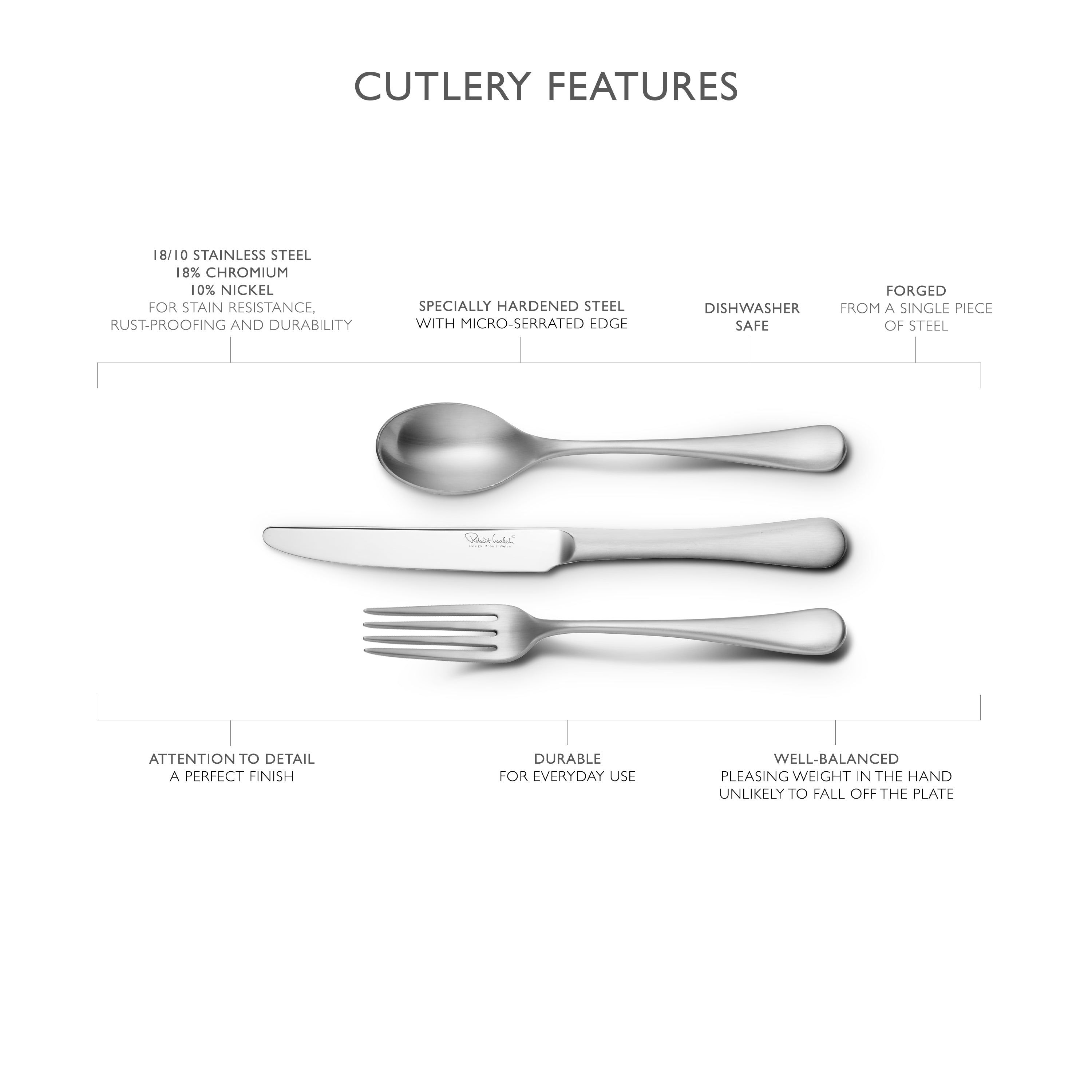 Radford Satin Steak Knife, Set of 4