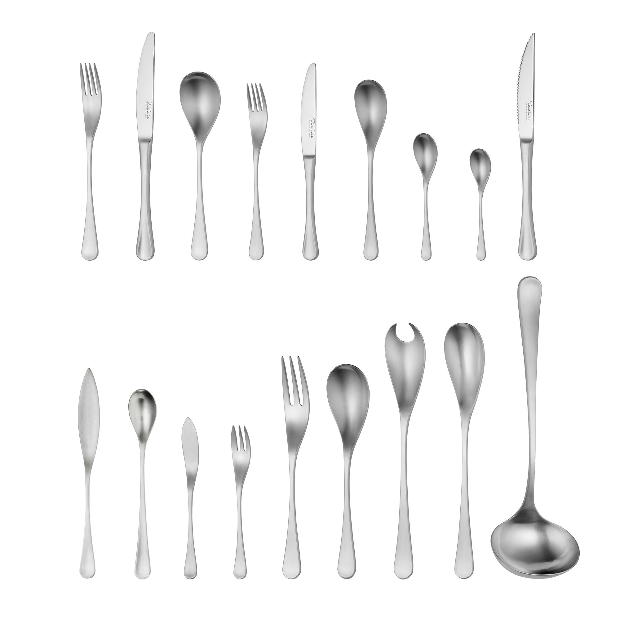 RW2 Satin Cutlery Set, 56 Piece for 8 People