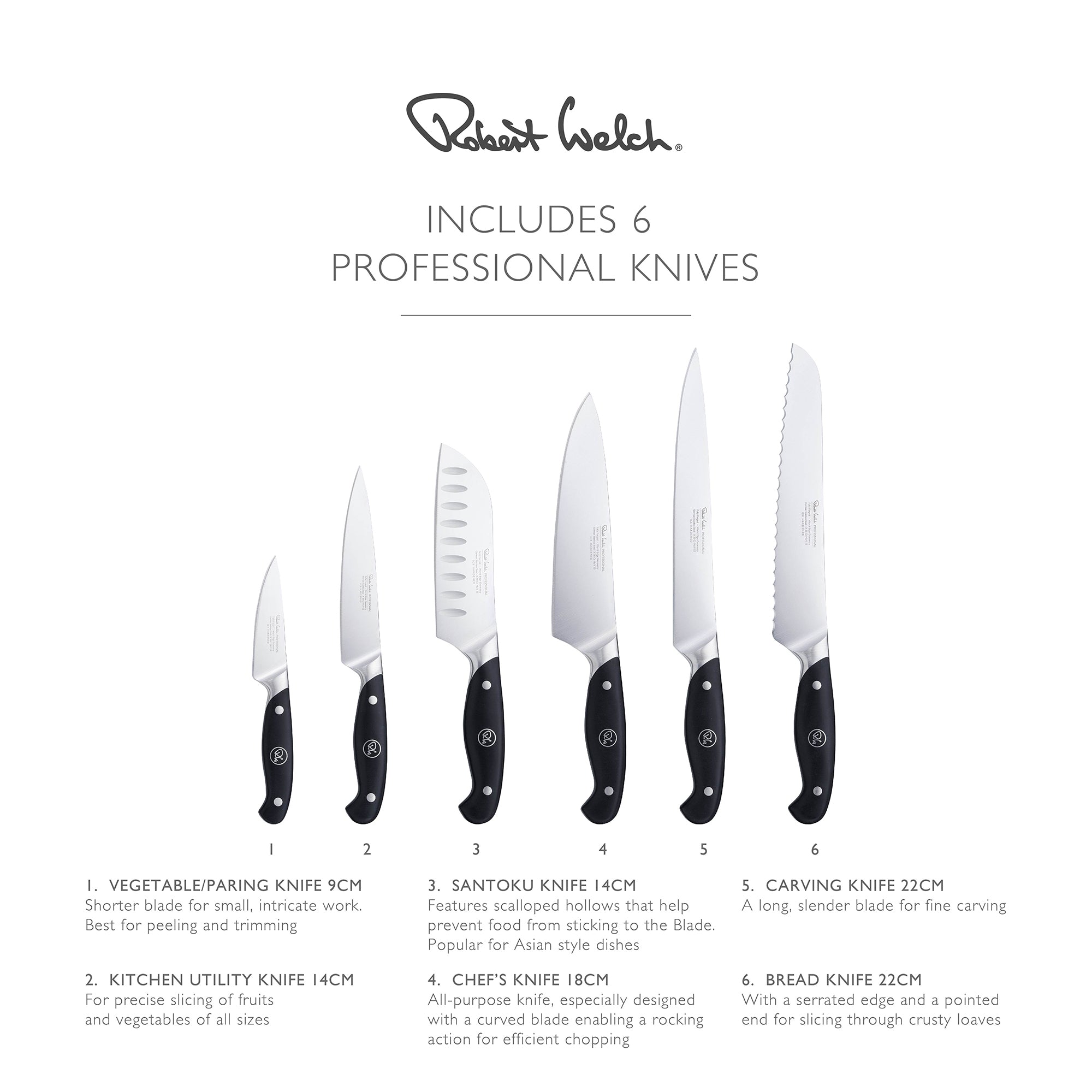 Professional Book Oak Knife Block Set, 7 Piece