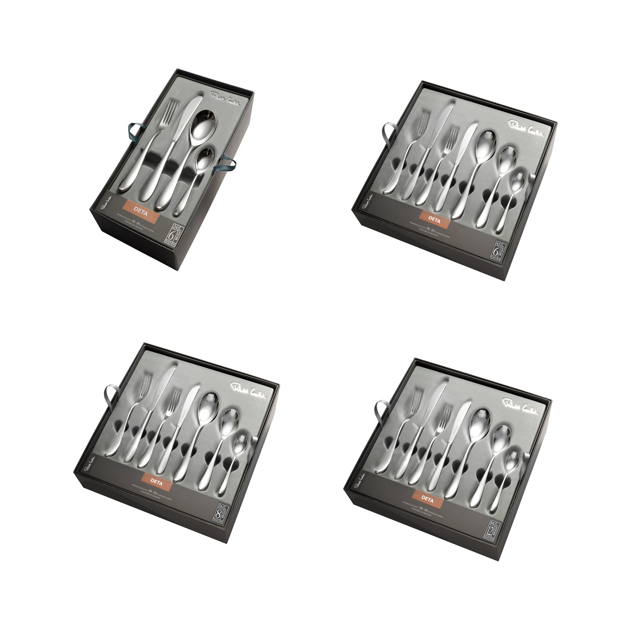 Deta Bright Cutlery Set, 42 Piece for 6 People