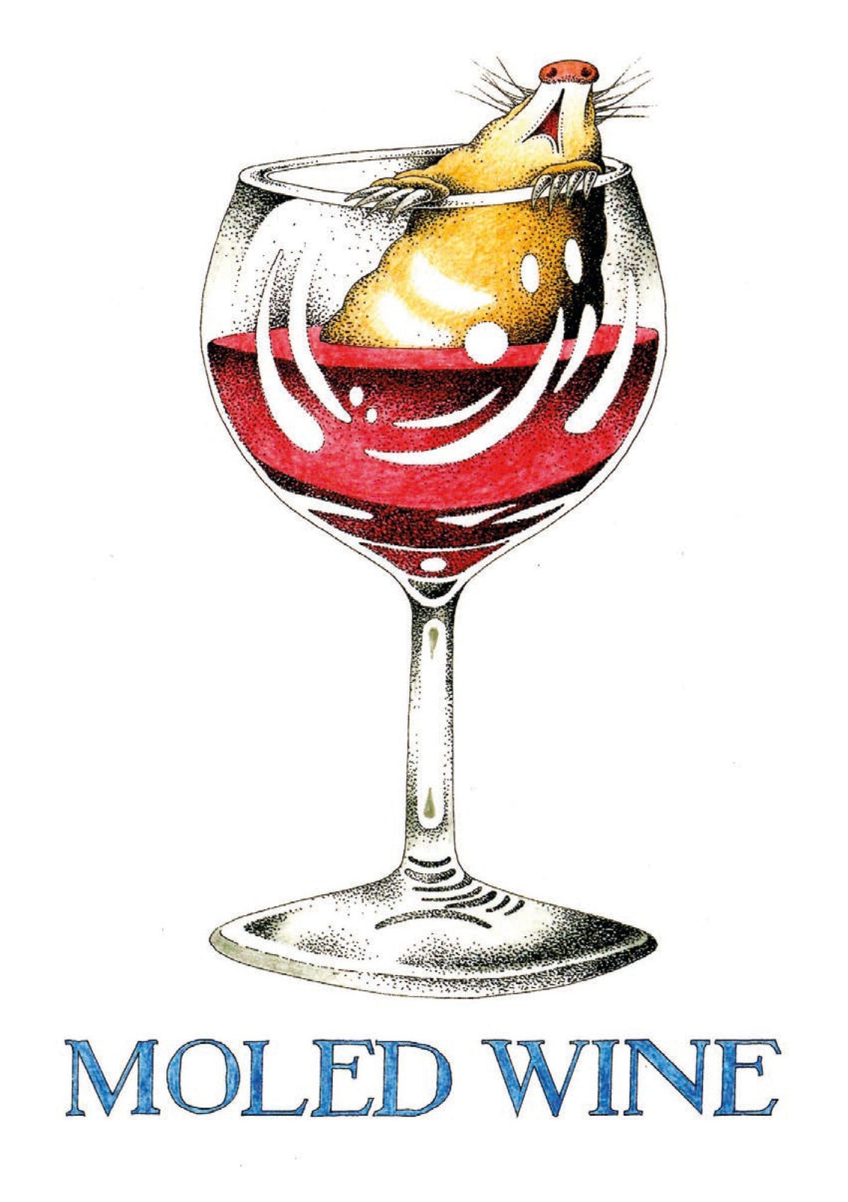 Simon Drew Cards - MOLED WINE 