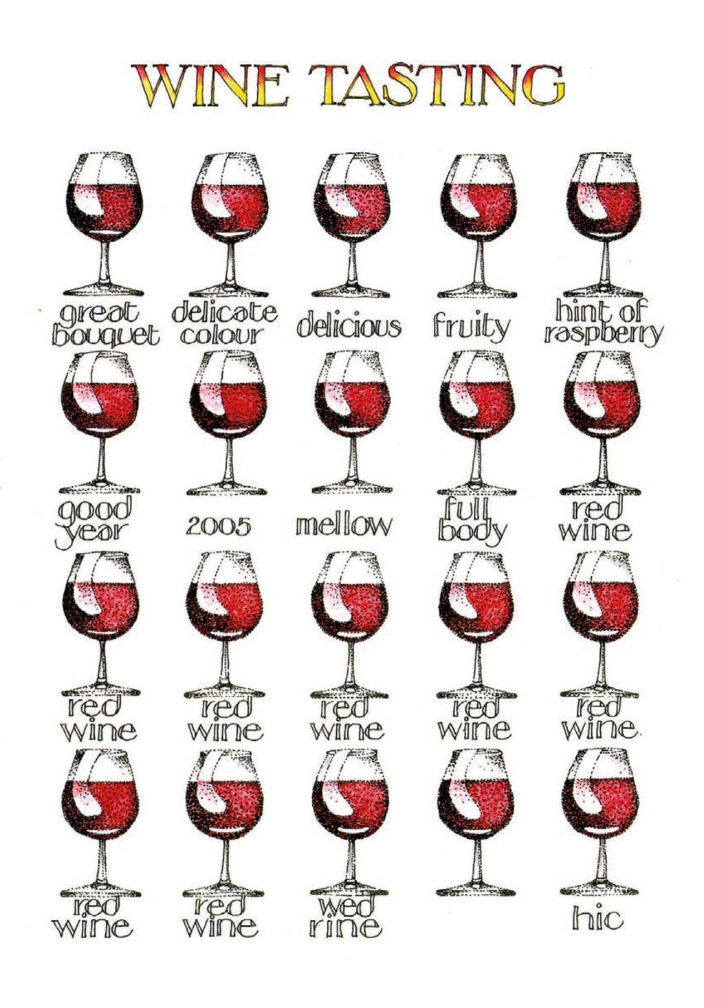  Simon Drew Cards - WINE TASTING 