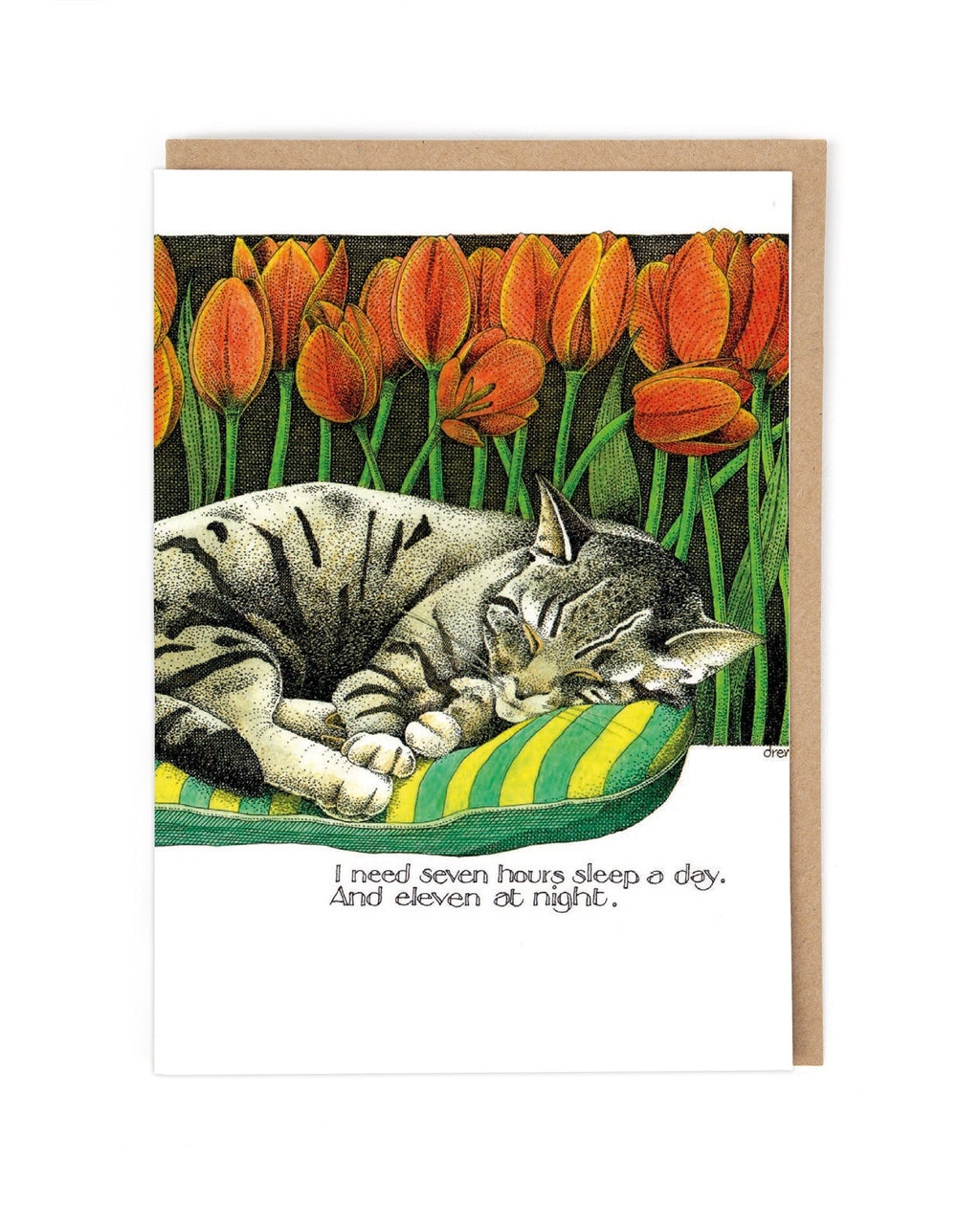 Simon Drew Cards - SEVEN HOURS SLEEP 