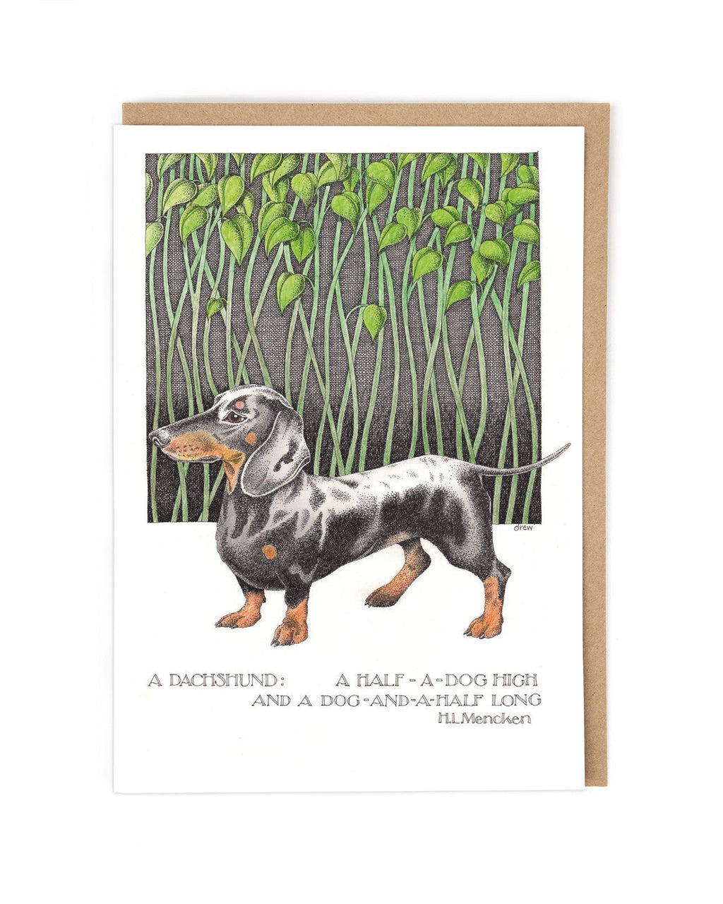 Simon Drew Cards - DACHSHUND