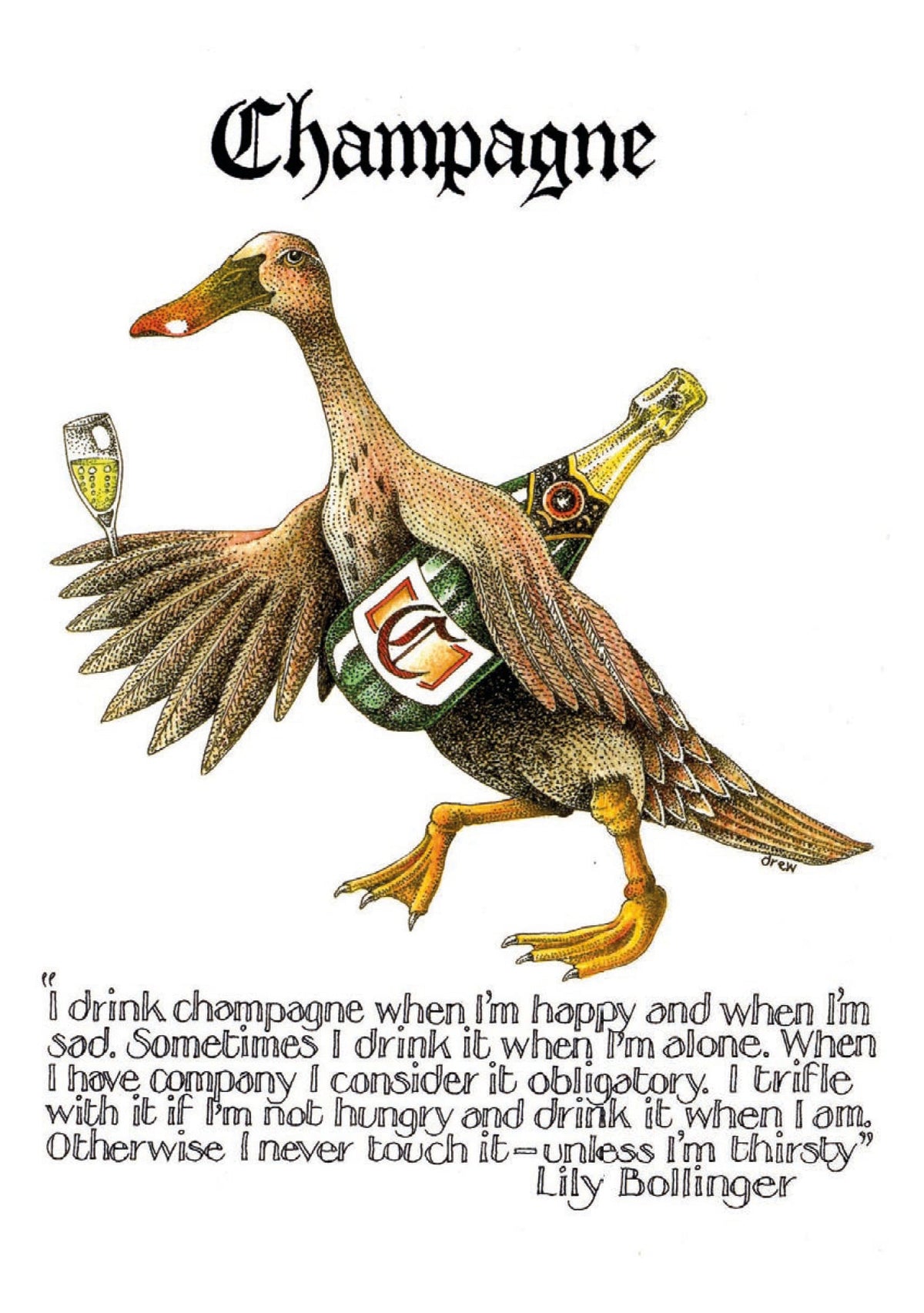 Simon Drew Cards - CHAMPAGNE 