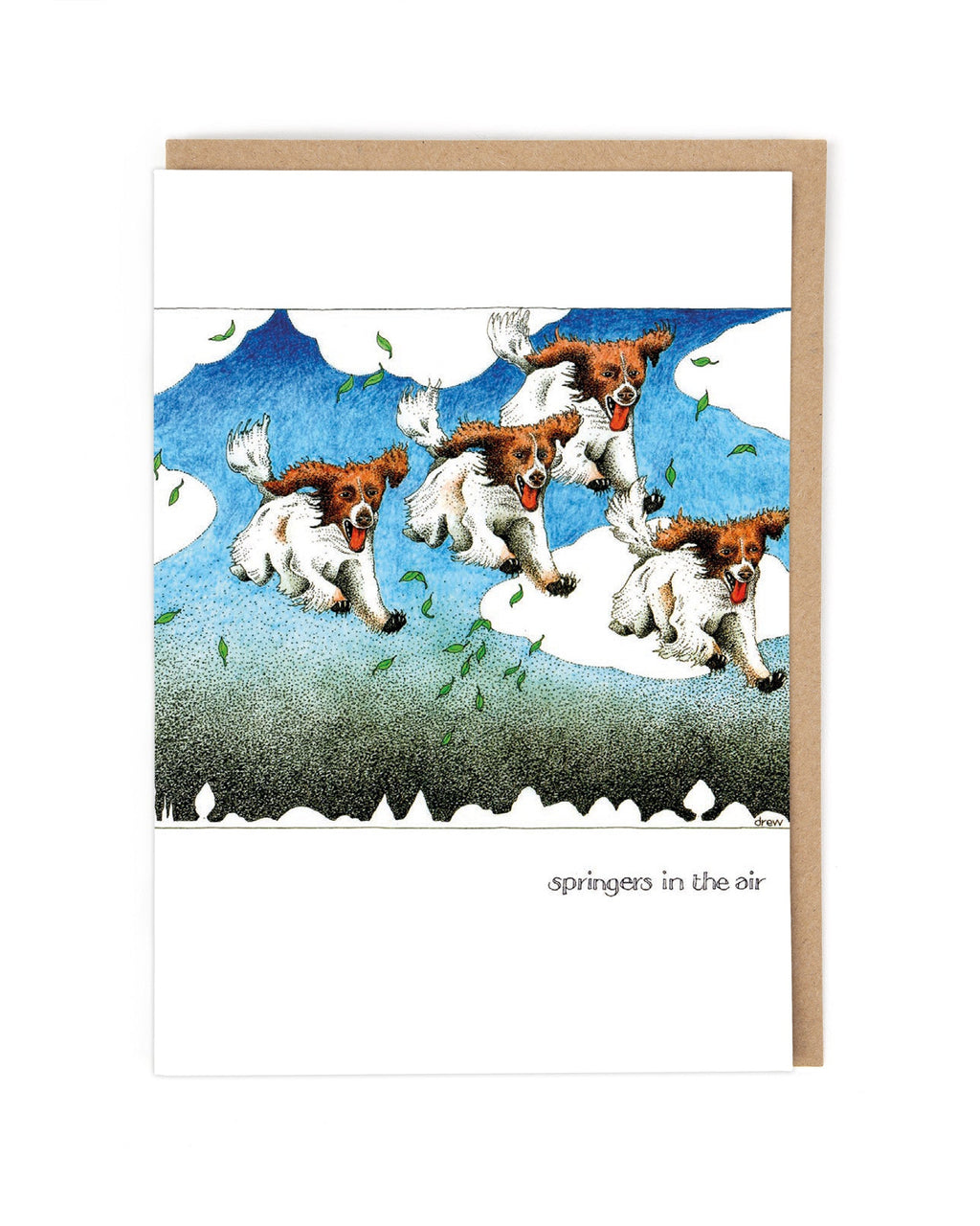 Simon Drew Cards - SPRINGERS IN THE AIR 
