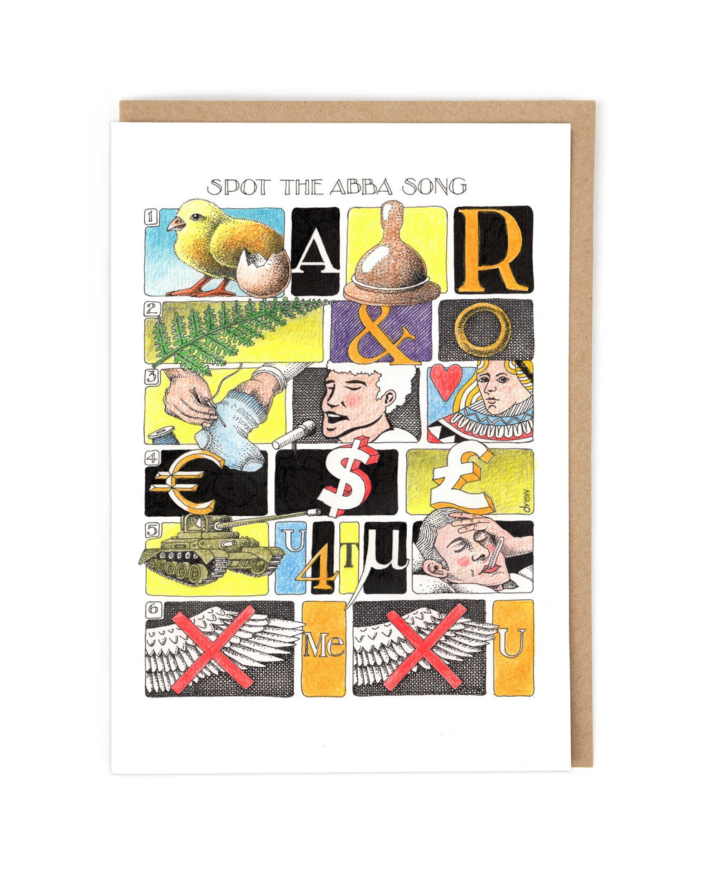 Simon Drew Cards - SPOT IT ABBA