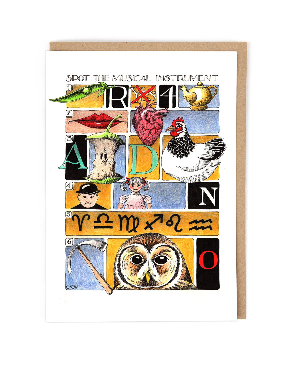 Simon Drew Cards - SPOT IT INSTRUMENT