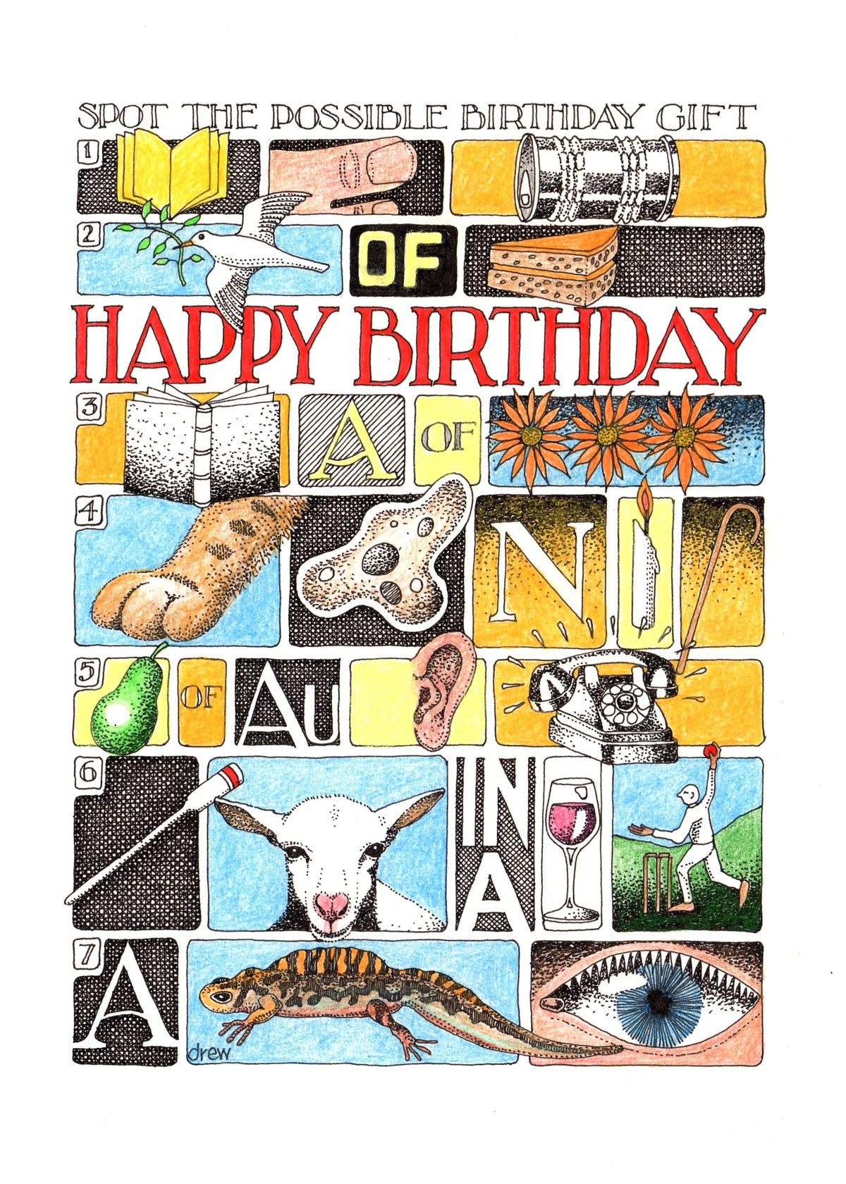 Simon Drew Cards - SPOT IT BIRTHDAY GIFT