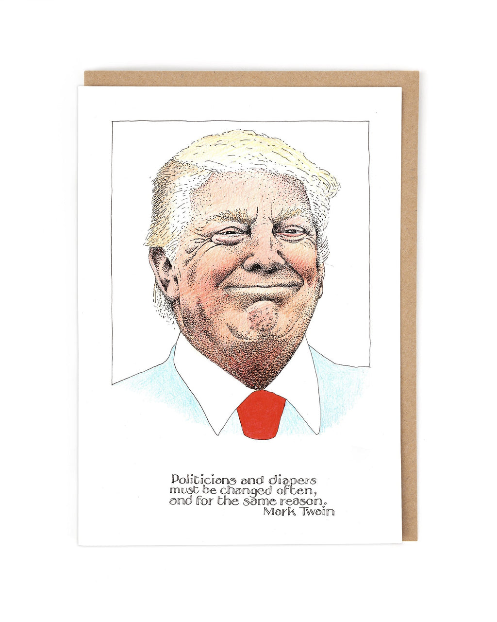 Simon Drew Cards - A PRESIDENT