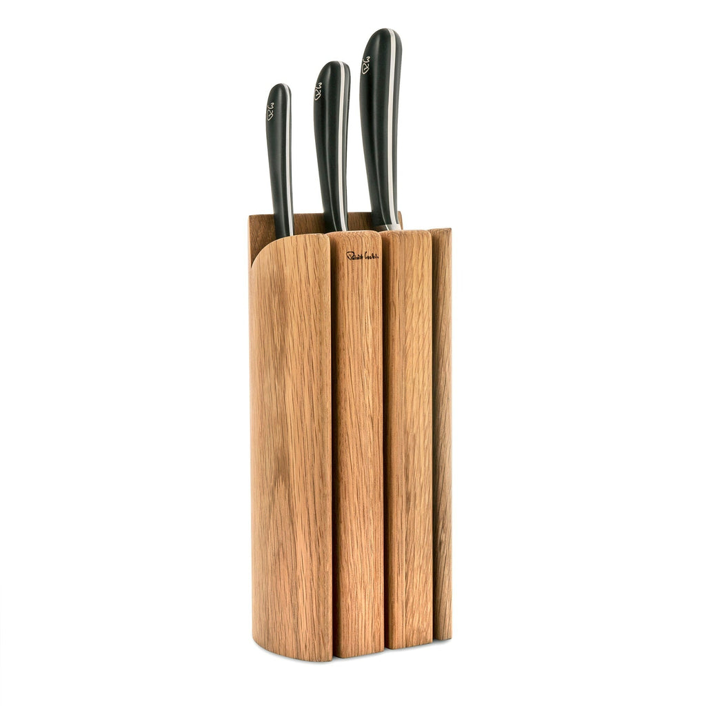 Signature Book Oak Knife Block Set 4P Chef's