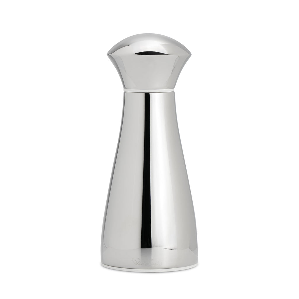Robert Welch Signature Bright Stainless Steel Small White Salt Mill