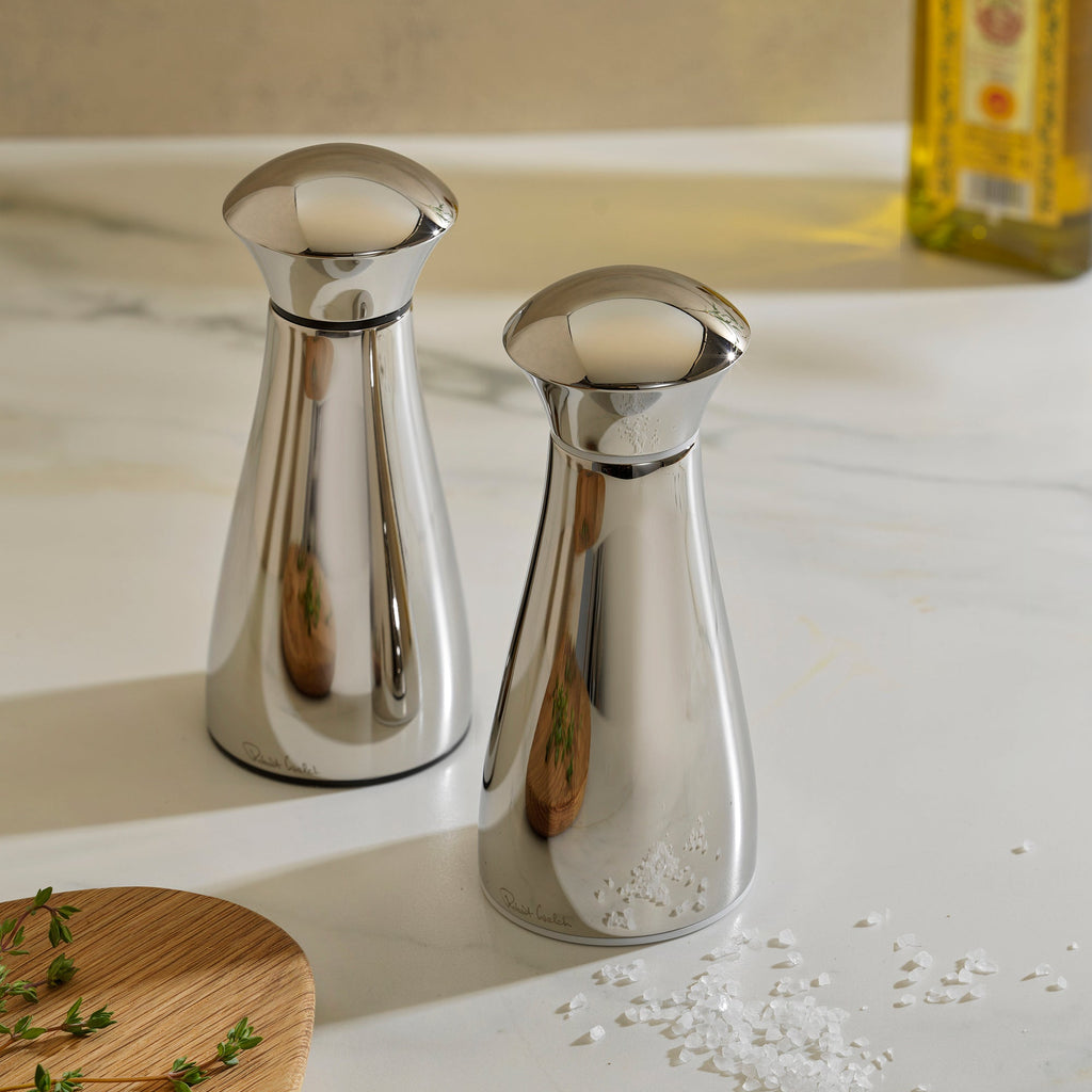 Signature Bright Stainless Steel Medium Mills and Tray Set