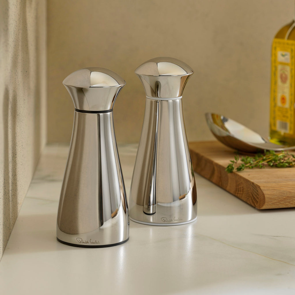 Robert Welch Signature Bright Stainless Steel Small Mills and Tray Set