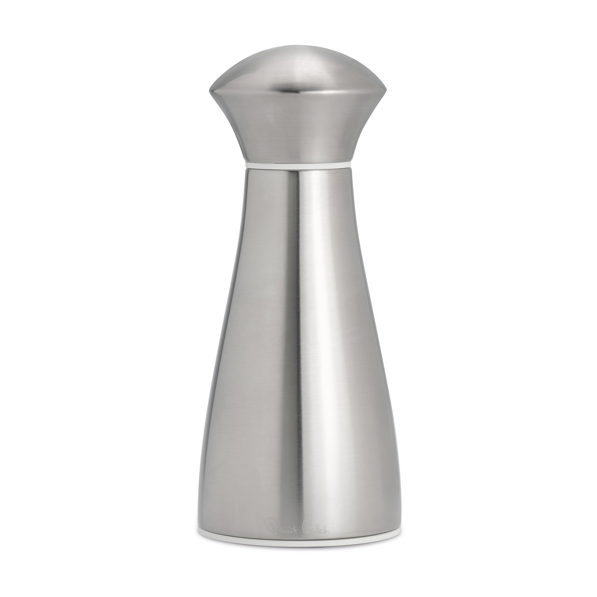 Signature Satin Stainless Steel Medium White Salt Mill