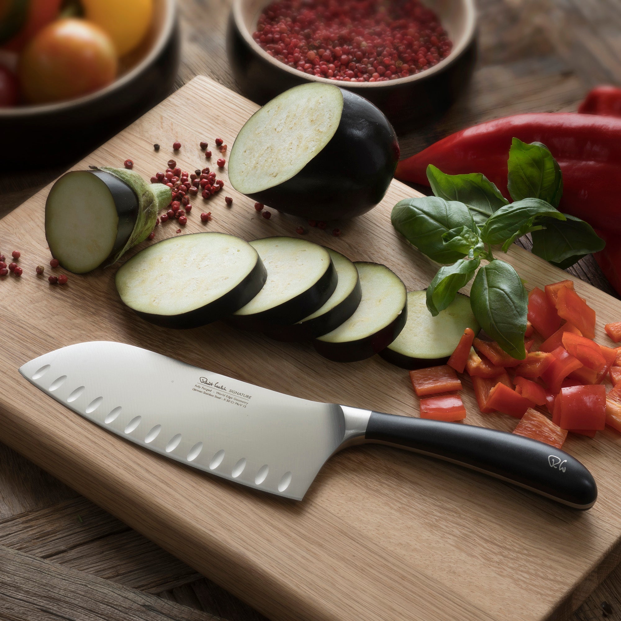 Signature Deep Santoku Knife 17cm