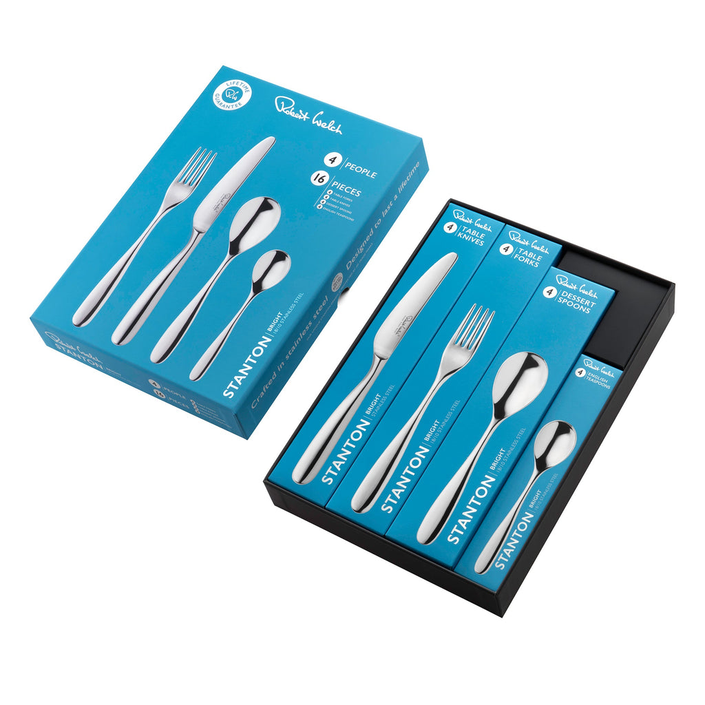 Robert Welch Stanton Bright Cutlery Set, 16 Piece for 4 People