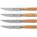 Lion Sabatier 4pc 13cm Steak Knife Set - Gaucho Beechwood