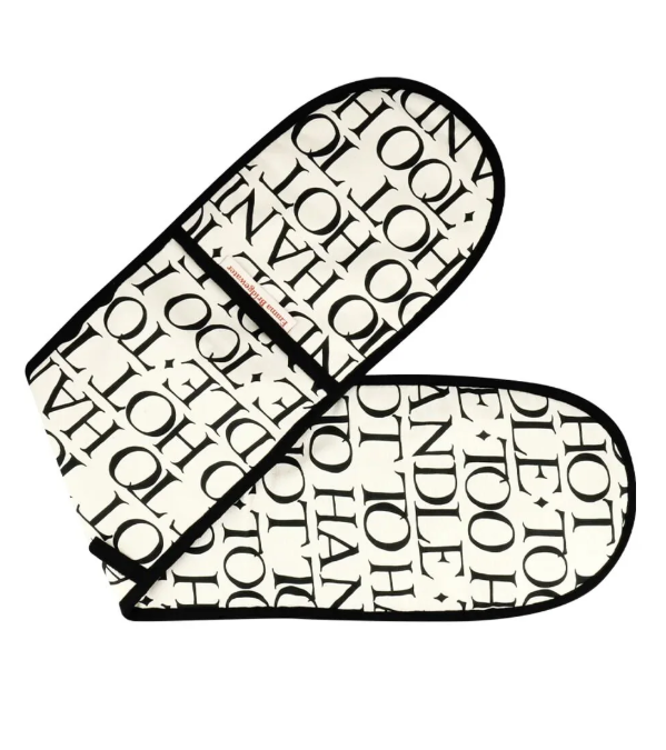 Black Toast Oven Glove & Tea Towel Set