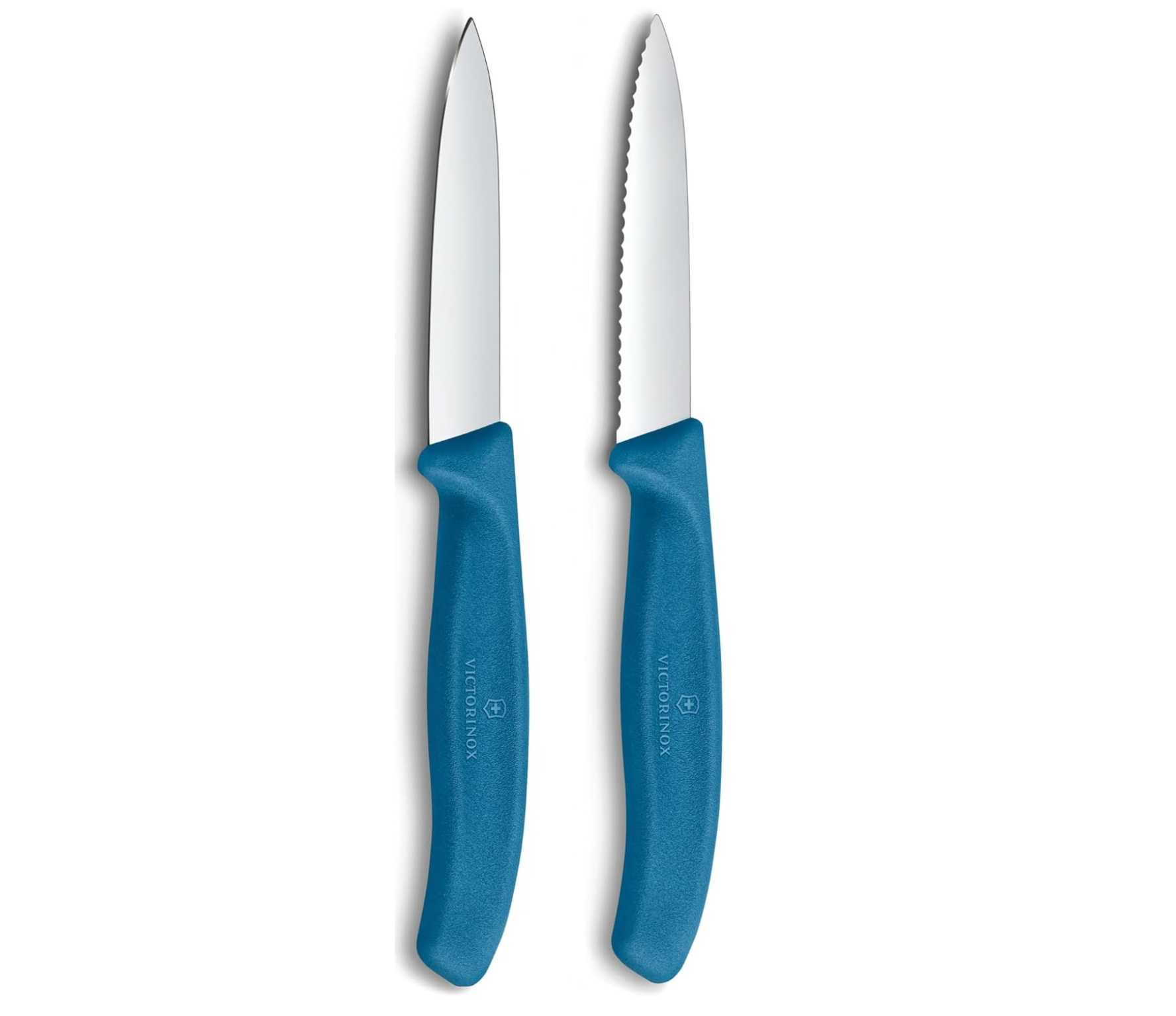 Victorinox Stainless Steel 10cm Paring Knife Set, 2 Piece (Serrated & Straight Edge)