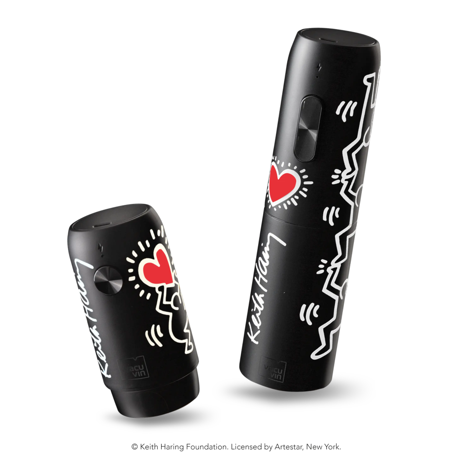 Vacu Vin x Keith Haring 2pc Electric Wine Set