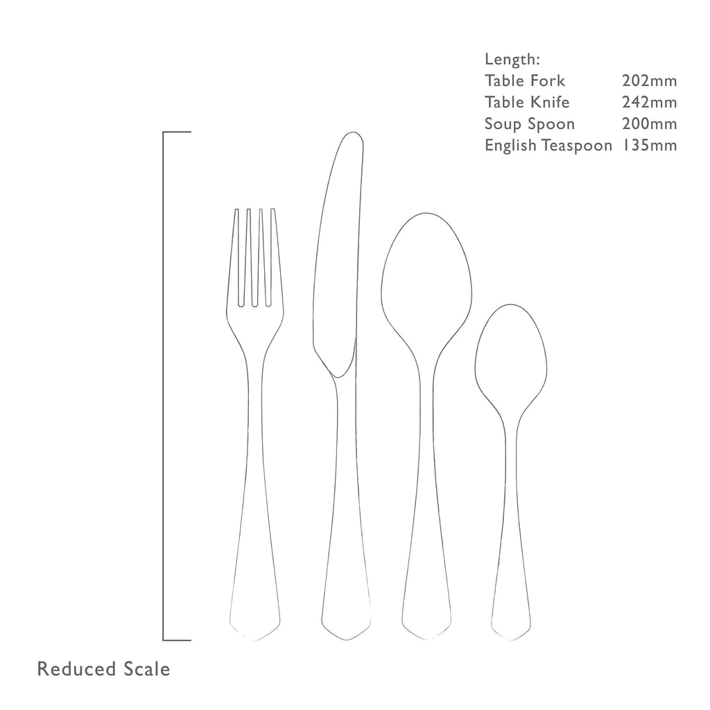 Westbury Bright Cutlery Set, 24 Piece for 6 People