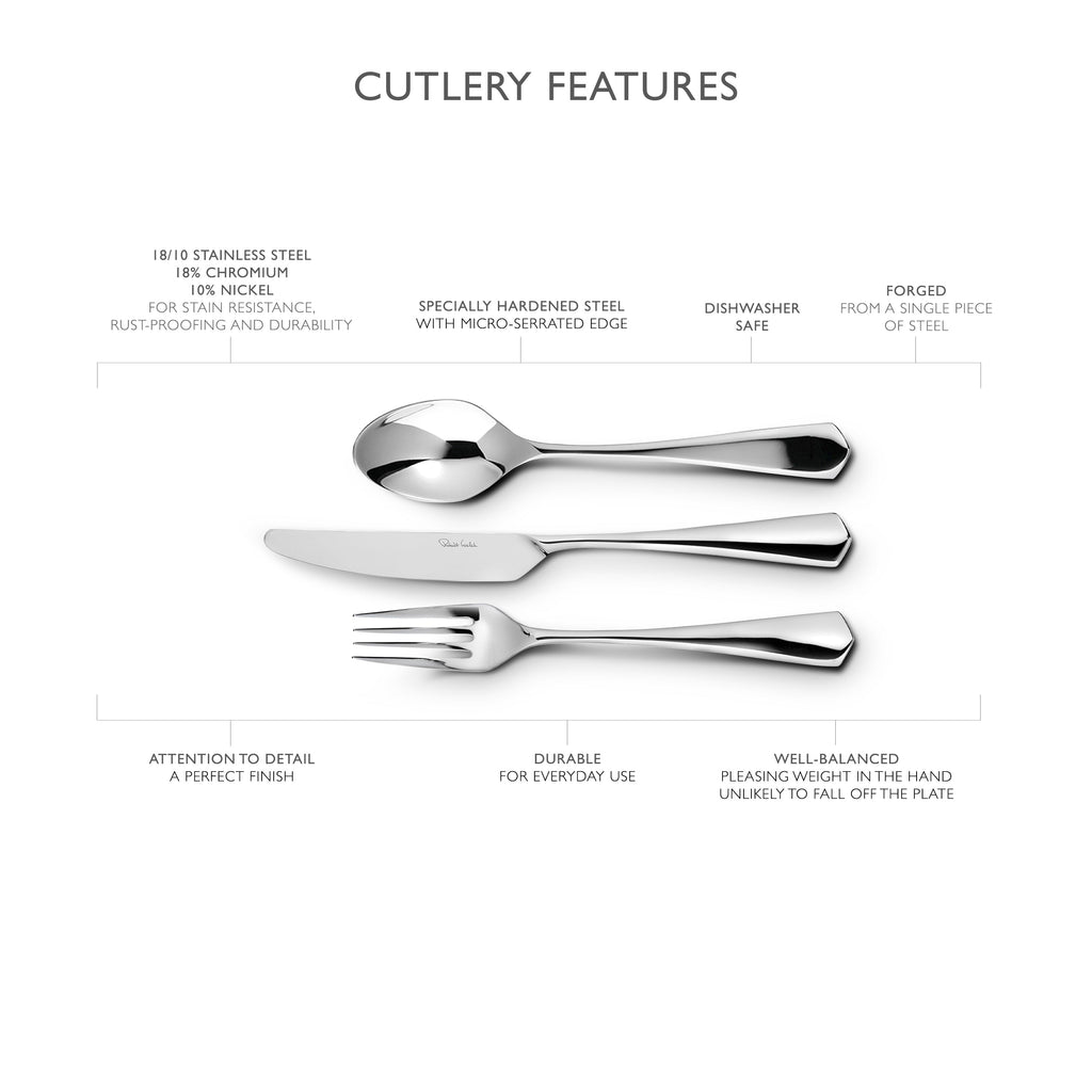 Westbury Bright Cutlery Set, 84 Piece for 12 People