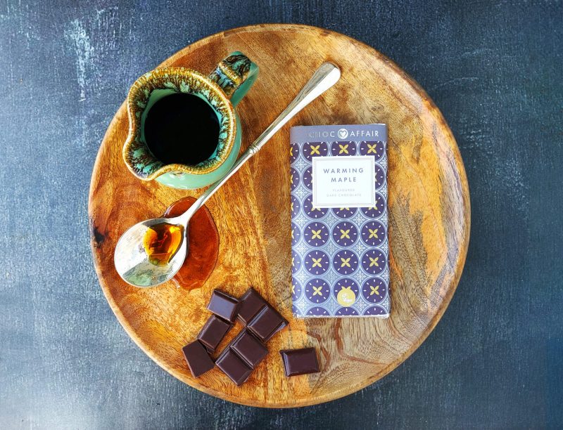 Choc Affair Warming Maple Dark Chocolate Bar