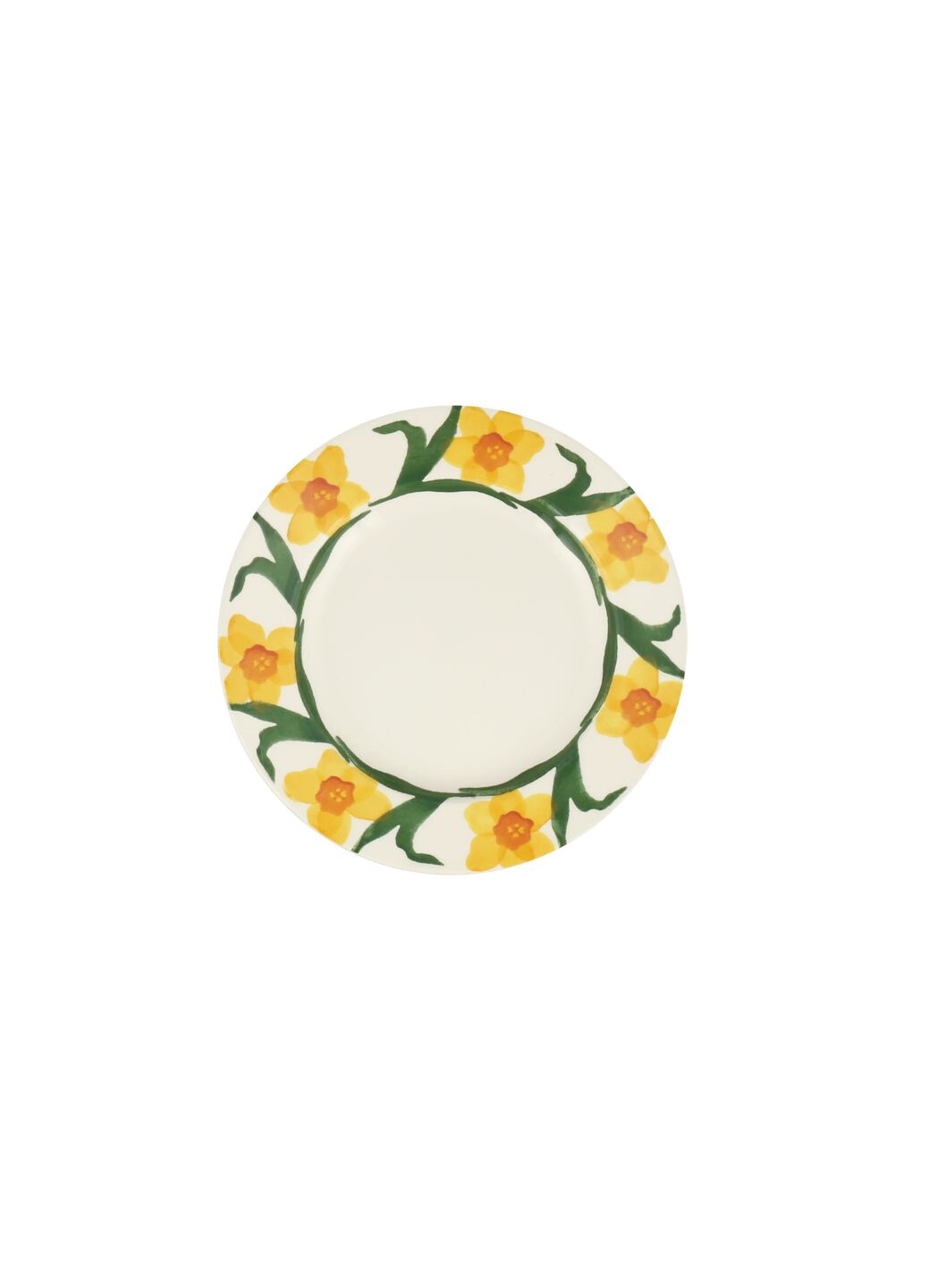 Emma Bridgewater Windblown Daffodils Small Side Plate, 6.5 Inch