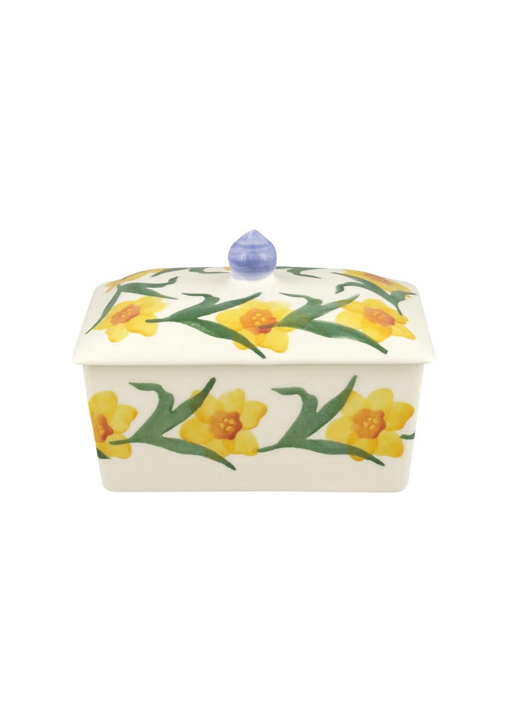 Emma Bridgewater Windblown Daffodils Small Butter Dish