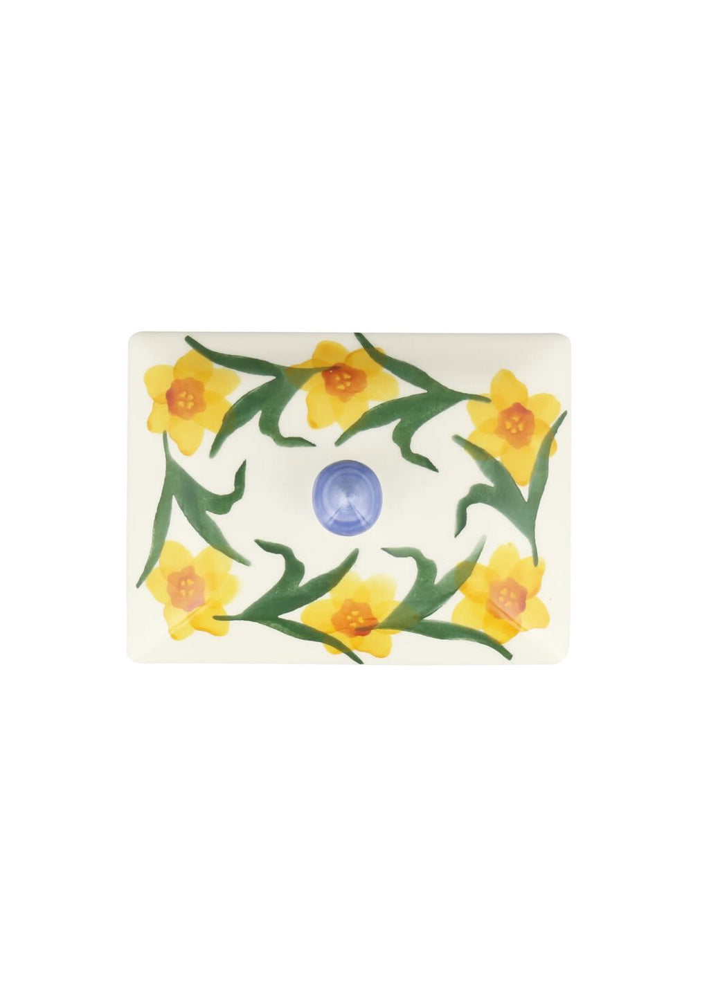 Emma Bridgewater Windblown Daffodils Small Butter Dish