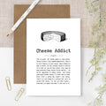 Cheese Addict Card, Funny Food and Drink Design